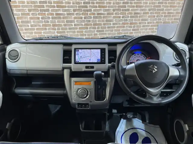 スズキ ハスラー X ターボ 岩手県 2014(平26)年 9.9万km ブルーイッシュブラックパール3 ４WD/ターボ/ヒルディセントコントロール/グリップコントロール/レーダーブレーキサポート/誤発進抑制機能/横滑り防止装置/アイドリングストップ/シートヒーター/オートエアコン/純正Panasonicナビ/フルセグTV/ETC/助手席アンダーボックス/オートライト/HIDヘッドライト/フォグライト/純正フロアマット