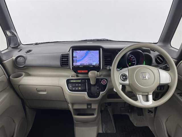 ホンダ Ｎ ＢＯＸ G Lパッケージ 大分県 2014(平26)年 8.9万km イノセントブルーメタリック 社外8インチメモリナビ：AVIC-RL09/BT/CD/DVD/SD/AM/FM/バックカメラ/後席モニター：TVM-FW1010/両側パワースライドドア/Wエアバック＋カーテンエアバック/CTBA(シティブレーキアクティブシステム）/ステアリングスイッチ/チップアップシート/ドアバイザー/純正フロアマット/社外14インチAW