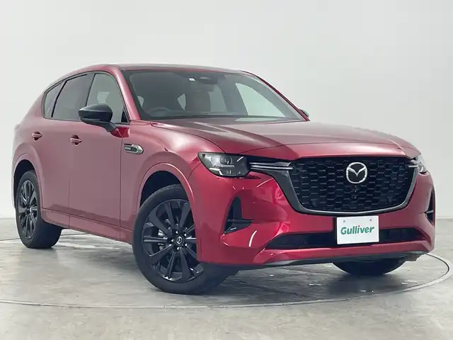 マツダ ＣＸ－６０ XD HV プレミアムスポーツ 群馬県 2023(令5)年 3万km ソウルレッドクリスタルM サンルーフ　ＢＯＳＥサウンド　純正１２．３型ナビ　全周囲カメラ　ヘッドアップディスプレイ　ＢＳＭ　ワイヤレス充電　シートヒーター　エアーシート　電動リアゲート　ＬＥＤヘッドライト　スマートキー　禁煙車