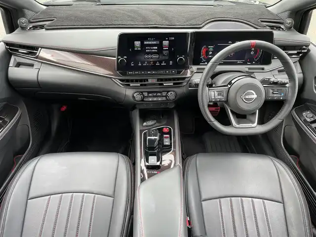 日産 オーラ ニスモ 東京都 2023(令5)年 1.8万km スーパーブラック 360°セーフティアシスト/・インテリジェント エマージェンシーブレーキ/・踏み間違い衝突防止アシスト/・インテリジェント FCW/・インテリジェント LI/・インテリジェント BSI/プロパイロット/メーカーオプション9インチナビ/アラウンドビューモニター/HDMI/AppleCarplay/androidauto/レザー調シートカバー/シートヒーター/ステアリングヒーター/ワイヤレス充電/ADVANレーシングアルミ（TC-4）/RS-Rダウンサス（純正サス積込）/パイオニア製ツイーター/レーダー探知機/ビルトインETC2.0/ドライブレコーダー/保証書・取説・スペアキー