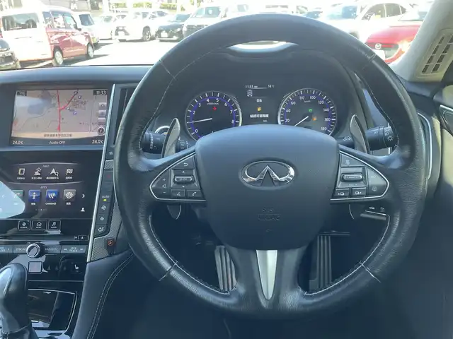 日産 スカイライン ハイブリッド 350GT Type SP 熊本県 2016(平28)年 6.2万km ハガネブルーM 純正ナビ/【フルセグTV/Bluetooth/CD/DVD】/アラウンドビューモニター/バックカメラ/レーダークルーズコントロール/純正19インチAW/黒レザーシート/パワーシート/シートヒーター/ステアリングスイッチ/パーキングセンサー/横滑り防止機能/革巻きステアリング/パドルシフト/ビルトインETC/前後ドライブレコーダー/純正フロアマット/プッシュスタート/スマートキー