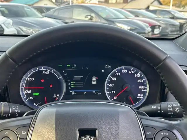 トヨタ クラウン ハイブリッド G－エグゼクティブ 愛知県 2019(令1)年 2.1万km ブラック トヨタセーフティーセンス/　・プリクラッシュセーフティ/　・レーントレーシングアシスト/　・レーダークルーズコントロール/　・ロードサインアシスト/　・アダプティブハイビームシステム/ブラインドスポット/サンルーフ/全方位カメラ/デジタルインナーミラー/純正ナビ/　・フルセグTV/　・Bluetooth/　・DVD/CD/　・AM/FM/　・USB/　・AUX/ドライブレコーダー（前後）/レザーシート/パワーシート（前席）/シートヒーター（前席）/シートクーラー（前席）/本革ステアリング/ステアリングヒーター/純正フロアマット/純正18インチAW/LEDヘッドライト/オートライト/カーテンエアバック/ビルトインETC/スマートキー