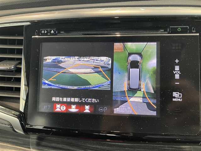 ホンダ オデッセイ アブソルート 神奈川県 2014(平26)年 4.4万km プレミアムヴィーナスブラックP ワンオーナー/新車時保証書/取扱説明書/フリップダウンモニター/衝突軽減ブレーキ/LEDヘッドライト/フォグライト/全方位モニター/ハーフレザーシート/三列目収納
