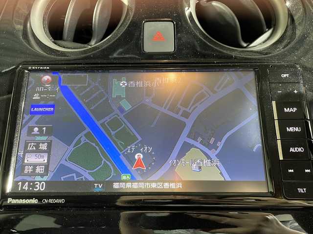 日産 ノート e－パワー X 福岡県 2018(平30)年 8万km ダークメタルグレー 社外7型SDナビ（フルセグTV/DVD/CD/BT）/全方位モニター/オートライト/LEDヘッドライト/デジタルインナーミラー/スマートキー/プッシュスタート/サイドバイザー/純正フロアマット