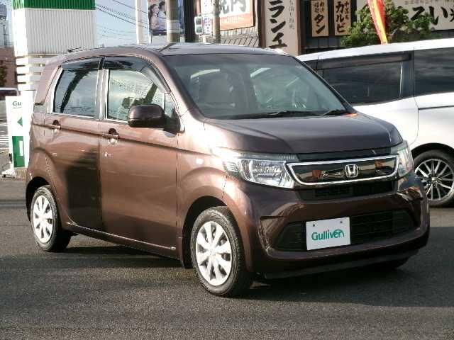 ホンダ Ｎ ＷＧＮ G Lパッケージ 大分県 2016(平28)年 8.3万km プレミアムディープモカパール ワンオーナー/Gathersメモリーナビ/ワンセグテレビ/バックカメラ/Bluetooth/社外LEDヘッドライト/オートライト/オートリトラミラー/ETC/純正フロアマット/スマートキー/プッシュスタート