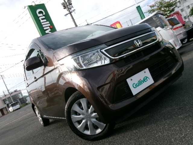 ホンダ Ｎ ＷＧＮ G Lパッケージ 大分県 2016(平28)年 8.3万km プレミアムディープモカパール ワンオーナー/Gathersメモリーナビ/ワンセグテレビ/バックカメラ/Bluetooth/社外LEDヘッドライト/オートライト/オートリトラミラー/ETC/純正フロアマット/スマートキー/プッシュスタート