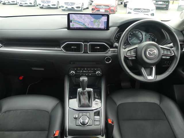 マツダ ＣＸ－５ 20S ブラックトーンED 千葉県 2023(令5)年 1.4万km ジェットブラックマイカ i-ACTIVSENSE/・スマートシティブレーキサポート/・ブラインドスポットモニタリング/・レーンキープ・アシスト・システム/アクティブ・ドライビング・ディスプレイ/純正SDナビ/地デジTV/【Bluetooth接続】/360°ビュー・モニター/ドライブレコーダー（前後撮影）/革巻きステアリング/ステアリングスイッチ/パドルシフト/運転席パワーシート/ハーフレザーシート/前席シートヒーター/ETC/LEDヘッドライト/ウインカーミラー/コーナーセンサー/純正19インチアルミホイル/サイド/カーテンエアバッグ/アドバンストキーレスエントリー