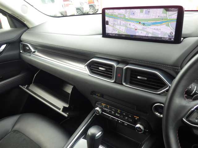 マツダ ＣＸ－５ 20S ブラックトーンED 千葉県 2023(令5)年 1.4万km ジェットブラックマイカ i-ACTIVSENSE/・スマートシティブレーキサポート/・ブラインドスポットモニタリング/・レーンキープ・アシスト・システム/アクティブ・ドライビング・ディスプレイ/純正SDナビ/地デジTV/【Bluetooth接続】/360°ビュー・モニター/ドライブレコーダー（前後撮影）/革巻きステアリング/ステアリングスイッチ/パドルシフト/運転席パワーシート/ハーフレザーシート/前席シートヒーター/ETC/LEDヘッドライト/ウインカーミラー/コーナーセンサー/純正19インチアルミホイル/サイド/カーテンエアバッグ/アドバンストキーレスエントリー