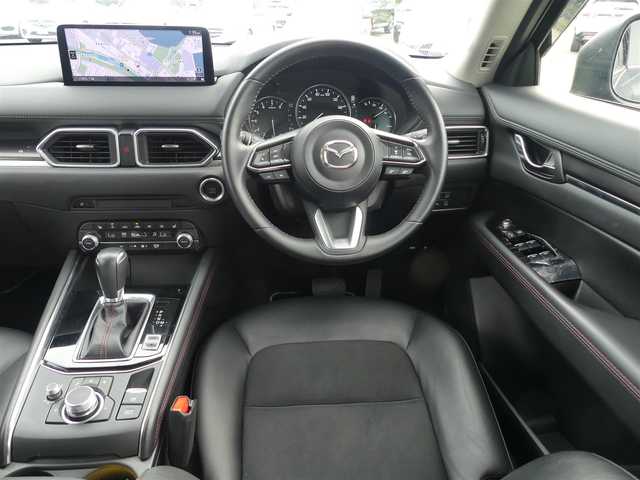 マツダ ＣＸ－５ 20S ブラックトーンED 千葉県 2023(令5)年 1.4万km ジェットブラックマイカ i-ACTIVSENSE/・スマートシティブレーキサポート/・ブラインドスポットモニタリング/・レーンキープ・アシスト・システム/アクティブ・ドライビング・ディスプレイ/純正SDナビ/地デジTV/【Bluetooth接続】/360°ビュー・モニター/ドライブレコーダー（前後撮影）/革巻きステアリング/ステアリングスイッチ/パドルシフト/運転席パワーシート/ハーフレザーシート/前席シートヒーター/ETC/LEDヘッドライト/ウインカーミラー/コーナーセンサー/純正19インチアルミホイル/サイド/カーテンエアバッグ/アドバンストキーレスエントリー
