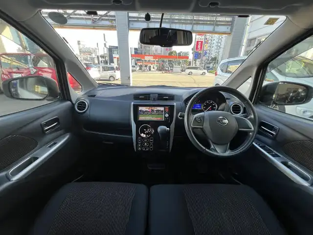 日産 デイズ ハイウェイスターG 鹿児島県 2014(平26)年 4.4万km ホワイトパール ワンオーナー/純正メモリナビ/　・CD・SD・USB・フルセグTV/ETC/アラウンドビューモニター/純正HIDヘッドライト/純正フォグライト/オートライト/アイドリングストップ/革巻きステアリング/ステアリングスイッチ/純正15インチアルミホイール/電動オート格納ウインカー付ドアミラー/純正フロアマット/純正ドアバイザー/取扱説明書、保証書/スペアキー×1本