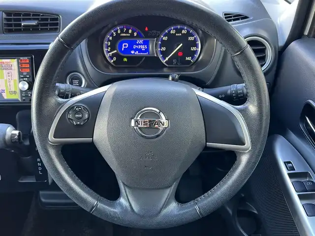 日産 デイズ ハイウェイスターG 鹿児島県 2014(平26)年 4.4万km ホワイトパール ワンオーナー/純正メモリナビ/　・CD・SD・USB・フルセグTV/ETC/アラウンドビューモニター/純正HIDヘッドライト/純正フォグライト/オートライト/アイドリングストップ/革巻きステアリング/ステアリングスイッチ/純正15インチアルミホイール/電動オート格納ウインカー付ドアミラー/純正フロアマット/純正ドアバイザー/取扱説明書、保証書/スペアキー×1本