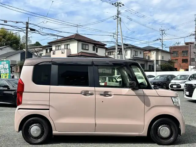 ホンダ Ｎ ＢＯＸ L コーディネートスタイル 熊本県 2021(令3)年 2.2万km ピーチブロッサムパール ワンオーナー/純正ナビ（VXM-214VFi）/【フルセグTV/CD/DVD/SD/BT】/バックカメラ/ホンダセンシング/衝突軽減ブレーキ/車線逸脱警報/先行車発進お知らせ/標識認識/前後ドライブレコーダー/両側パワースライドドア/D/Nシートヒーター/LEDオートヘッドライト/ヘッドライトレベライザー/純正フロアマット/純正ドアバイザー/スペアキー/取説書(車両・ナビ)/保証書