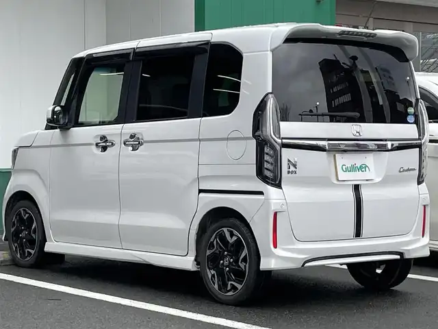 ホンダ Ｎ ＢＯＸ カスタム G L ターボ ホンダセンシング 京都府 2018(平30)年 2.6万km プラチナホワイトパール ・純正メモリナビ/・BT/・バックカメラ/・両側パワースライドドア/・ビルトインETC/・Honda SENSING/・コンビシート/・パドルシフト/・オートライト/・レーンキープアシスト/・レーダークルコン/・リアコーナーセンサー/・スマートキー