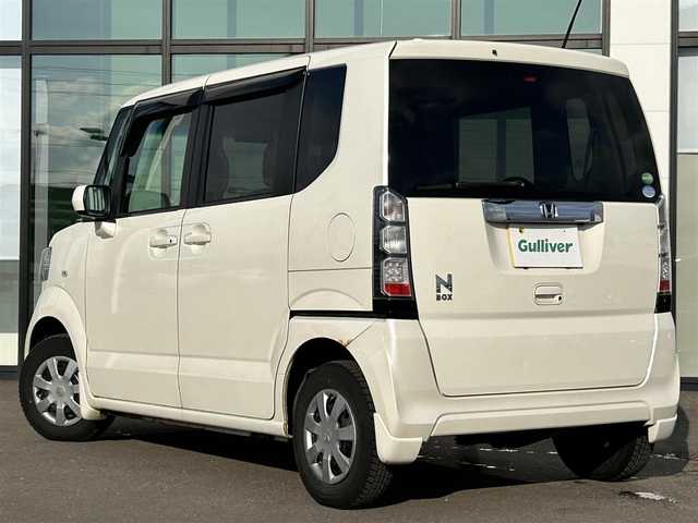 ホンダ Ｎ ＢＯＸ G Lパッケージ 道南・函館 2012(平24)年 11.8万km プレミアムホワイトパール /ワンオーナー//片側パワースライドドア//純正メモリーナビ（Gathers VXM-128VSX)/ (ワンセグTV/DVD/CD/SD/FM/AM)//バックカメラ//横滑り防止//ヒーテッドドアミラー//プッシュスタート//スマートキー//スペアキー//社外AW付き13インチ夏タイヤ積込