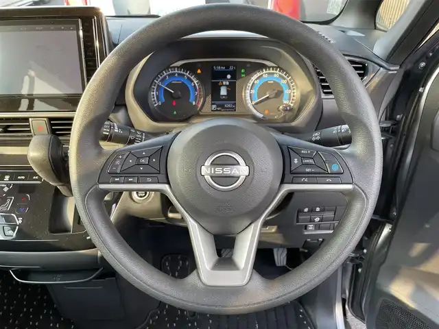 日産 ルークス HWS X プロパイロットED 滋賀県 2023(令5)年 0.7万km チタニウムグレーメタリック 禁煙車/純正ナビ【SD/Bluetooth/HDMI/フルセグ】/全方位カメラ/両側パワースライドア/プロパイロット/コーナーセンサー/ステアリングリモコン/アイドリングストップ/ETC/スマートキー/スペアキー