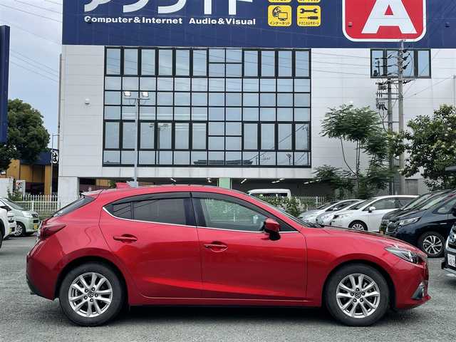 マツダ アクセラ スポーツ 15S ツーリング 熊本県 2014(平26)年 10.3万km ソウルレッドプレミアムメタリック プッシュスタート/純正ナビ/（CD・DVD・フルセグTV）/バックカメラ/ETC/純正16インチAW/レーダークルーズ/パドルシフト/オートライト/フォグライト/横滑り防止装置/ウィンカーミラー/純正フロアマット/ドアバイザー/新車保証書/取扱説明書/スマートスペアキー×1本