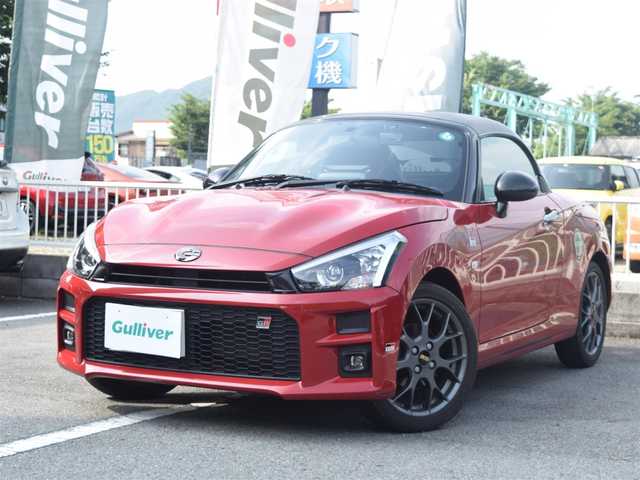 ダイハツ コペン GRスポーツ 兵庫県 2022(令4)年 1万km 赤 ワンオーナー/OPHKSマフラー/9インチディスプレイオーディオ/バックカメラ/ETC/ドライブレコーダー前後/純正BBSアルミホイール/LEDヘッドライト/スマートキー/プッシュスタート/カーボン調ルーフラッピング
