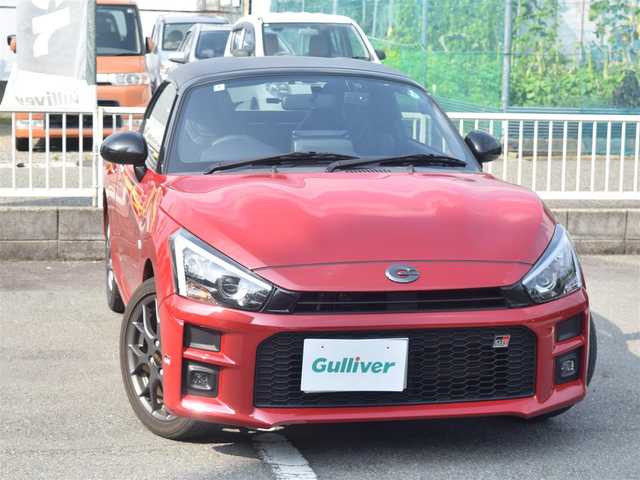 ダイハツ コペン GRスポーツ 兵庫県 2022(令4)年 1万km 赤 ワンオーナー/OPHKSマフラー/9インチディスプレイオーディオ/バックカメラ/ETC/ドライブレコーダー前後/純正BBSアルミホイール/LEDヘッドライト/スマートキー/プッシュスタート/カーボン調ルーフラッピング