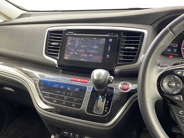 ホンダ オデッセイ アブソルート EX ADV 埼玉県 2016(平28)年 4.7万km ホワイトオーキッドパール 純正ナビ/全方位カメラ/前後ドライブレコーダー/ETC/ACC/PCS/LDA/アイドリングストップ/パドルシフト/先行車発進お知らせ/BSM/標識認識/後席モニター/純正フロアマット/純正ドアバイザー/ウィンカーミラー/フォグランプ/プッシュスタート/スマートキー/オットマン/パワーシート/ハーフレザーシート/純正アルミホイール/LEDヘッドライト