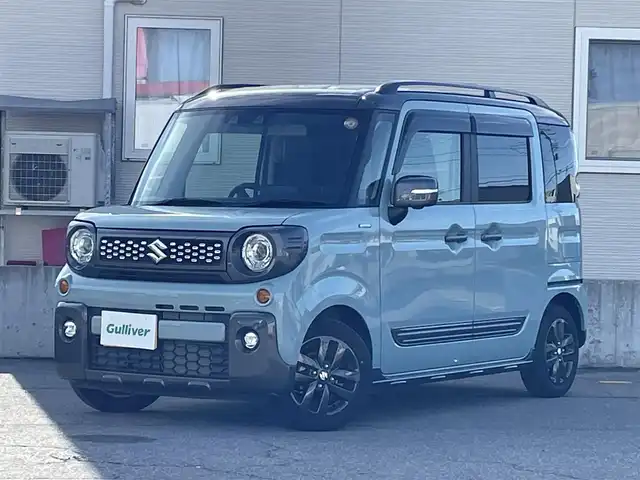 スズキ スペーシア ギア HYBRID XZ 青森県 2023(令5)年 0.9万km オフブルーメタリック/ガンメタリック2トーンルーフ AIS評価4.5点/ハイブリット/ワンオーナー/フォグランプ/ルーフレール/両側パワースライド/純正ナビ/・フルセグTV/・AM/FM/CD/DVD/BT/USB/全方位モニター/コーナーセンサー/ベンチシート/シートヒーター/純正14AW/純正フロアマット/アイドリングストップ/クルーズコントロール/パーキングアシスト/レーンキープアシスト/衝突軽減システム/横滑り防止機能/ドアバイザー/スペアキー/保証書/取扱説明書