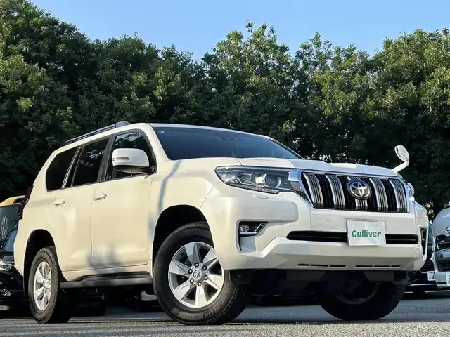 トヨタ ランドクルーザー プラド TX 東京都 2021(令3)年 2.6万km ホワイトパールクリスタルシャイン ワンオーナー/SDナビ（MDV-M907HDL）/・Bluetoothオーディオ/USBオーディオ/・フルセグTV/HDMI/DVD/電動ムーンルーフ/ブラックルーフレール/Toyota Safety Sense/・プリクラッシュセーフティ/・レーンディパーチャーアラート/・オートマチックハイビーム/・レーダークルーズコントロール/ETC/前後ドライブレコーダー/・ZDR 035/取扱説明書/保証書/スペアキー1本