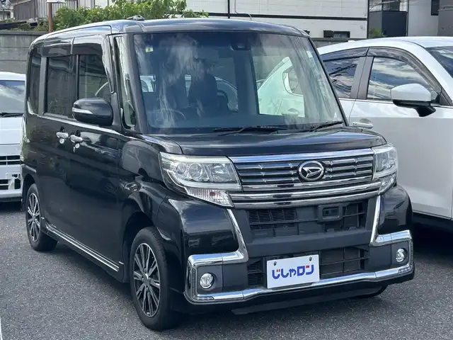 ダイハツ タント カスタム X トップED SAⅡ 埼玉県 2016(平28)年 12.3万km ブラックマイカメタリック (株)IDOMが運営する【じしゃロン鳩ヶ谷店】の自社ローン専用車両になりますこちらは現金またはオートローンご利用時の価格です。自社ローンご希望の方は別途その旨お申付け下さい/登録時122182km/左側パワースライドドア/純正SDナビ（NSZN-W66D）/  AM/FM/CD/DVD/MSV(SD)/BT/フルセグTV/バックカメラ/ETC/スマートアシスト2/　衝突回避支援ブレーキ機能/　車線逸脱警報機能/　誤発信抑制機能/　先行車発進お知らせ機能/プッシュスタート/スマートキーx1/LEDヘッドライト/　オートライト/フォグランプ/純正14インチAW/後席ロールサンシェード/電動格納機能付きウインカーミラー/ドアバイザー/フロアマット
