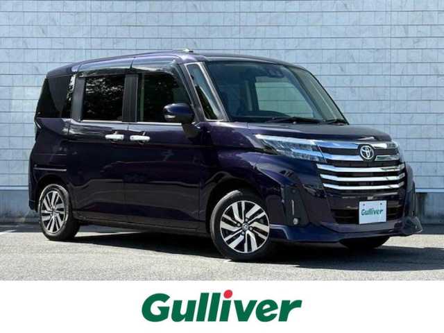 トヨタ ルーミー カスタムG 大阪府 2023(令5)年 2.6万km クールバイオレットクリスタルシャイン 純正ナビ/全方位カメラ/スマートアシスト/両側パワースライドドア/レーダークルーズコントロール/シートヒーター/LEDヘッドライト/ステアリングスイッチ/純正アルミホイール/ビルトインETC/プッシュスタート/スマートキー×2