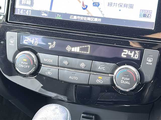 日産 エクストレイル ハイブリッド 20Xi 広島県 2019(令1)年 4.1万km ブリリアントホワイトパール 禁煙車/エマージェンシーブレーキ/車線逸脱警報/BSW/プロパイロット/純正８型ナビ（MM518D-L）/・フルセグ/CD/DVD/Blu-ray/Bluetooth/USB/MSV/アラウンドビューモニター/インテリジェントルームミラー/革巻きステアリング/ステアリングスイッチ/オートライト/カプロンシート/LEDヘッドライト/フォグランプ/ETC/ドライブレコーダー（DJ4-D）/純正ドアバイザー/純正フロアマット