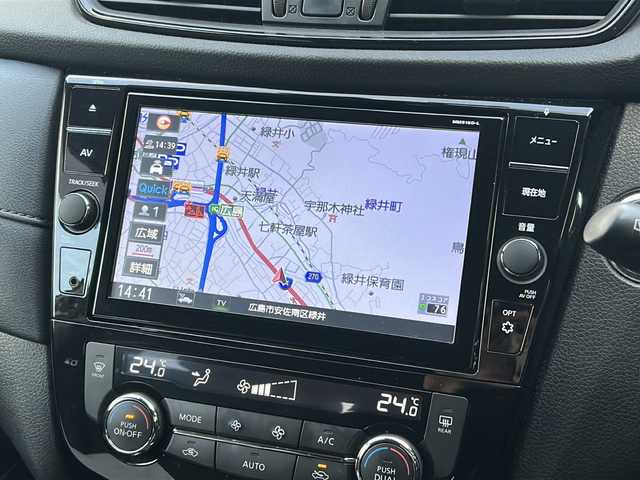 日産 エクストレイル ハイブリッド 20Xi 広島県 2019(令1)年 4.1万km ブリリアントホワイトパール 禁煙車/エマージェンシーブレーキ/車線逸脱警報/BSW/プロパイロット/純正８型ナビ（MM518D-L）/・フルセグ/CD/DVD/Blu-ray/Bluetooth/USB/MSV/アラウンドビューモニター/インテリジェントルームミラー/革巻きステアリング/ステアリングスイッチ/オートライト/カプロンシート/LEDヘッドライト/フォグランプ/ETC/ドライブレコーダー（DJ4-D）/純正ドアバイザー/純正フロアマット