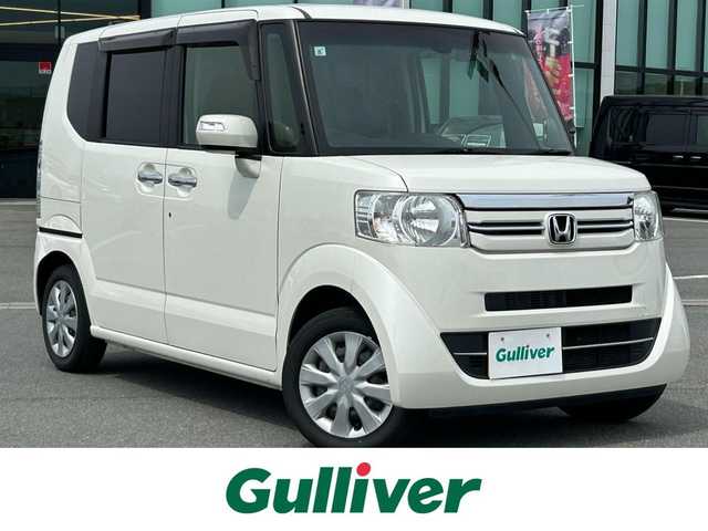 ホンダ Ｎ ＢＯＸ G L SSパッケージ 奈良県 2015(平27)年 4.4万km プレミアムホワイトパールⅡ 社外ＳＤナビ　/フルセグ　/ＤＶＤ　/Ｂｌｕｅｔｏｏｔｈ　/バックカメラ　/ＥＴＣ　/ドライブレコーダー　/両側パワースライドドア　/帆h氏ベンチシート　/社外フロアマット　/横滑り防止装置　/衝突被害軽減ブレーキ　/スペアキー１本