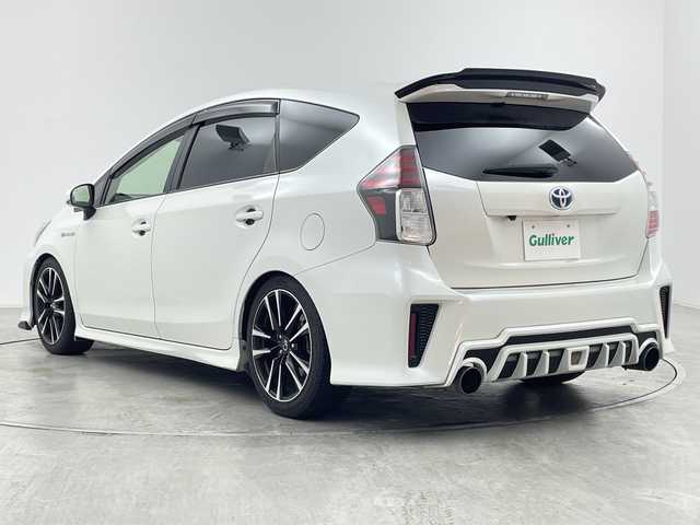 トヨタ プリウス α S ツーリングセレクション G’s 群馬県 2016(平28)年 7万km ホワイトパールクリスタルシャイン ナビ　バックカメラ　１０型後席モニター　社外エアロ　ダウンサス　社外マフラー　ＥＴＣ　ハーフレザーシート　クルーズコントロール　ＬＥＤライト　フォグランプ　スマートキー　純正アルミホイール　禁煙車