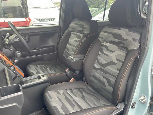 ダイハツ タフト G ターボ 福岡県 2021(令3)年 5.2万km レイクブルーメタリック 社外ナビ/（AM/FM/CD/DVD/SD/USB/Bluetooth/フルセグTV）/横滑り防止/シートヒータ（運転席/助手席）/サンルーフ/純正フロアマット/衝突軽減ブレーキ/アイドリングストップ/パーキングアシスト/オートホールド/クルーズコントロール追従あり/ハンズフリー/オートライト/電格ミラー/フォグランプ/純正アルミホイール/ドライブレコーダー前/保証書/取扱説明書/プッシュスタート/スペアキー×１