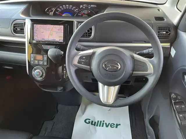 ダイハツ タント カスタム X 和歌山県 2015(平27)年 8.8万km パールホワイトⅢ 社外ナビ/（FM/AM/ワンセグTV）/ワンオーナー/左パワースライドドア/ETC/AAC/オートミラー/横滑り防止装置/後席サンシェード/オートライト/保証書/取扱説明書