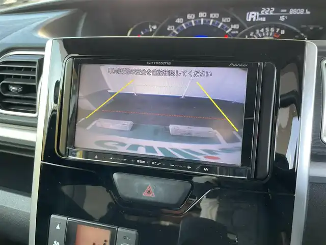 ダイハツ タント カスタム X 和歌山県 2015(平27)年 8.8万km パールホワイトⅢ 社外ナビ/（FM/AM/ワンセグTV）/ワンオーナー/左パワースライドドア/ETC/AAC/オートミラー/横滑り防止装置/後席サンシェード/オートライト/保証書/取扱説明書