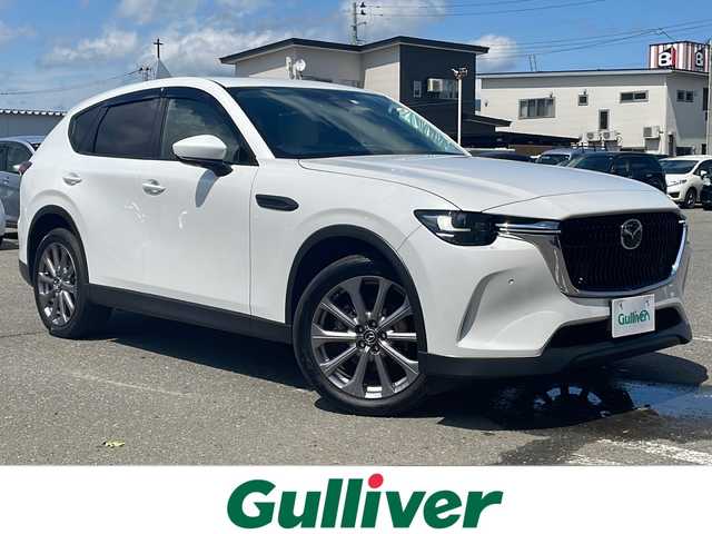 マツダ ＣＸ－６０ XD エクスクルーシブモード 秋田県 2023(令5)年 4.9万km ロジウムホワイトプレミアムメタリック 純正メモリナビ/全方位カメラ/純正ビルトインETC/クルーズコントロール(追従走行有)/全席シートヒーター/運助エアシート/前後コーナーセンサー/運助パワーシート/車線逸脱警報/クリアランスソナー/オフロードトラクションアシスト/ブフインドスポットモニター/ステアリングヒーター/パノラマサンルーフ/ダウンヒルアシストコントロール/BOSEサウンド/純正AW