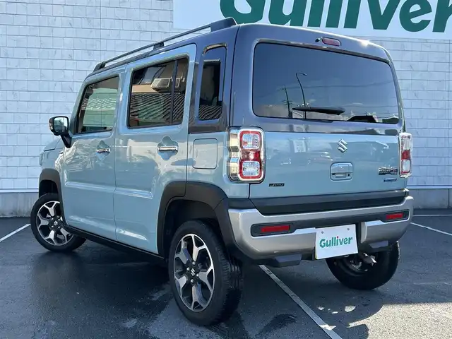 スズキ ハスラー Jスタイル ターボ 静岡県 2021(令3)年 1.3万km オフブルーメタリック/ガンメタリック2トーンルーフ 9インチメーカーナビ/・フルセグTV/・Bluetooth接続/・DVD再生/・USB入力端子/・AppleCarPlay/・AndroidAuto/全方位カメラ/SUZUKI Safety Support/・デュアルカメラブレーキサポート/・後退時ブレーキサポート/・誤発進抑制機能/・後方誤発進抑制機能/・車線逸脱抑制機能/・車線逸脱警報機能/・ふらつき警報機能/・標識認識機能/・ACC（アダプティブクルーズコントロール）/・先行車発進お知らせ機能/プッシュスタート/スマートキー/スペアキー×１/前席シートヒーター/オートエアコン（ナノイーX搭載）/ビルトインETC2.0/3カメラドラレコ（前・後・車内）/純正フロアマット/純正15インチアルミホイール/LEDオートライト・オートハイビーム/取扱説明書/保証書