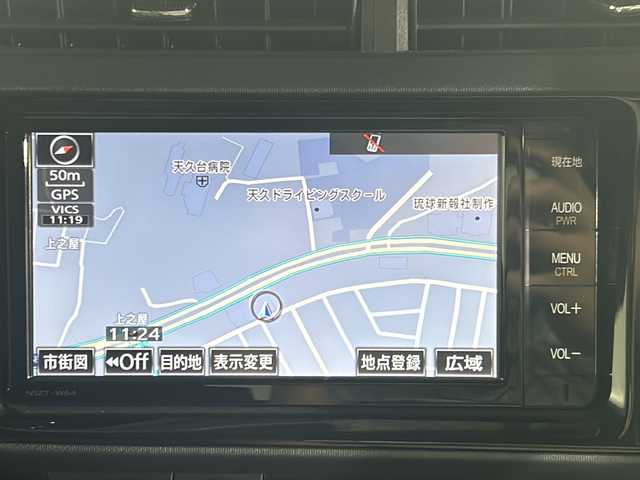 トヨタ アクア G ブラックソフトレザーセレ 沖縄県 2015(平27)年 5.4万km ダークバイオレットマイカメタリック 禁煙車/衝突軽減ブレーキ　/純正ナビ/バックカメラ/フルセグテレビ/クルーズコントロール/Ｂｌｕｅｔｏｏｔｈ/レザーシート/ＬＥＤヘッドライト/スマートキー/スペアキー　/社外アルミホイール