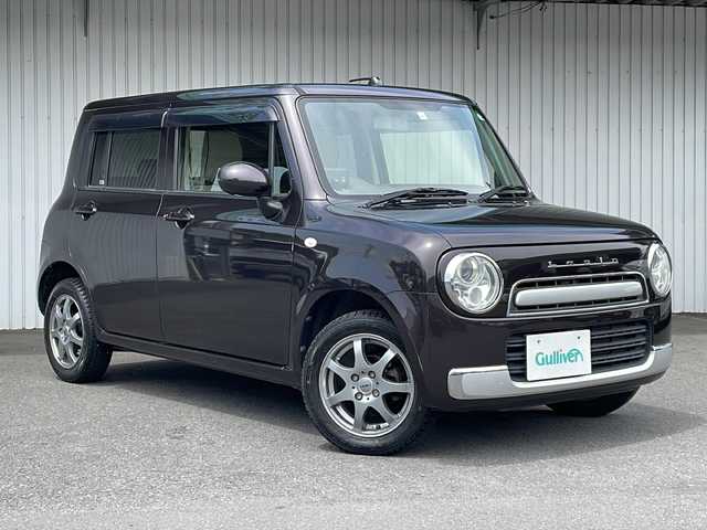 スズキ ラパン ショコラ G 長野県 2015(平27)年 3.9万km アーバンブラウンパールメタリック ４WD/純正CD/ETC/ポータブルナビ/シートヒーター /社外１４インチアルミ/ホイール付夏タイヤ積込/プッシュスタートエンジン/スペアキー