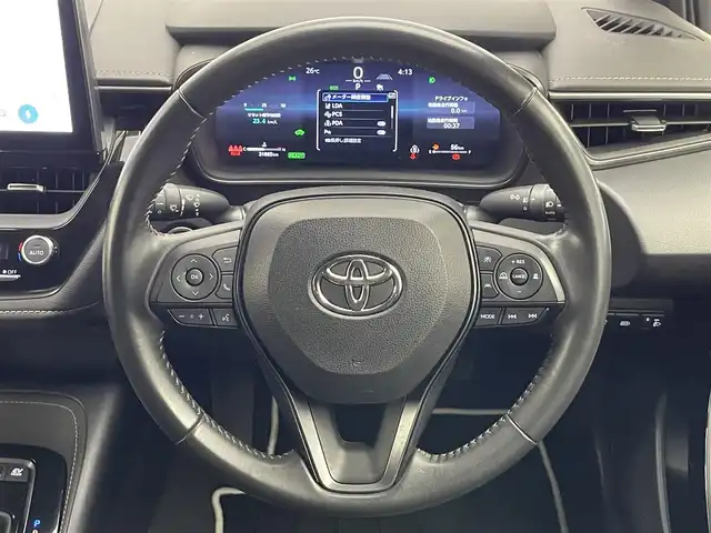 トヨタ カローラツーリング ハイブリッド ダブルバイビー 愛知県 2022(令4)年 3.2万km プラチナホワイトパールマイカ 純正１０．５型ナビ　バックカメラ　フルセグＴＶ　ミラキャスト　セーフティセンス　衝突軽減　追従クルコン　ＬＥＤオートライト　黒ハーフレザー　ＥＴＣ２．０　フォグ　プッシュスタート　コーナーセンサー　スマートキー　オートハイビーム　前後コーナーセンサー　電子パーキング　ブレーキホールド