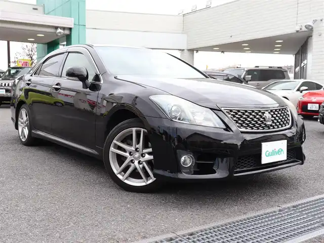 トヨタ クラウン アスリート 神奈川県 2013(平25)年 11.7万km ブラック 純正ナビ/フルセグＴＶ/ＴＶキャンセラー/バックカメラ/ＥＴＣ　/前席パワーシート/トランククローザー/キーレス＆プッシュスタート/キセノンヘッドライト/フォグライト/スペアスマートキー/保証書/取説(車両・ナビ）/記録簿（H26.28.30.R2.4.6)