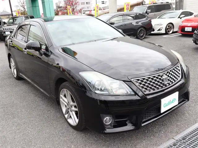 トヨタ クラウン アスリート 神奈川県 2013(平25)年 11.7万km ブラック 純正ナビ/フルセグＴＶ/ＴＶキャンセラー/バックカメラ/ＥＴＣ　/前席パワーシート/トランククローザー/キーレス＆プッシュスタート/キセノンヘッドライト/フォグライト/スペアスマートキー/保証書/取説(車両・ナビ）/記録簿（H26.28.30.R2.4.6)