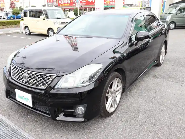 トヨタ クラウン アスリート 神奈川県 2013(平25)年 11.7万km ブラック 純正ナビ/フルセグＴＶ/ＴＶキャンセラー/バックカメラ/ＥＴＣ　/前席パワーシート/トランククローザー/キーレス＆プッシュスタート/キセノンヘッドライト/フォグライト/スペアスマートキー/保証書/取説(車両・ナビ）/記録簿（H26.28.30.R2.4.6)