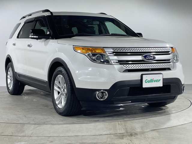 フォード エクスプローラー XLT エコブースト エクスクルーシブ 福岡県 2014(平26)年 7.6万km 白 純正メーカーナビ(CD/DVD/Bluetooth接続/iPod) 車外カメラ(前/後/右サイド) フルセグTV ブラインドスポットモニター クルーズコントロール 後方コーナーセンサー ルーフレール 前方ドライブレコーダー ガラスルーフ ビルトインETC スペアキー 記録簿 4WD 左ハンドル