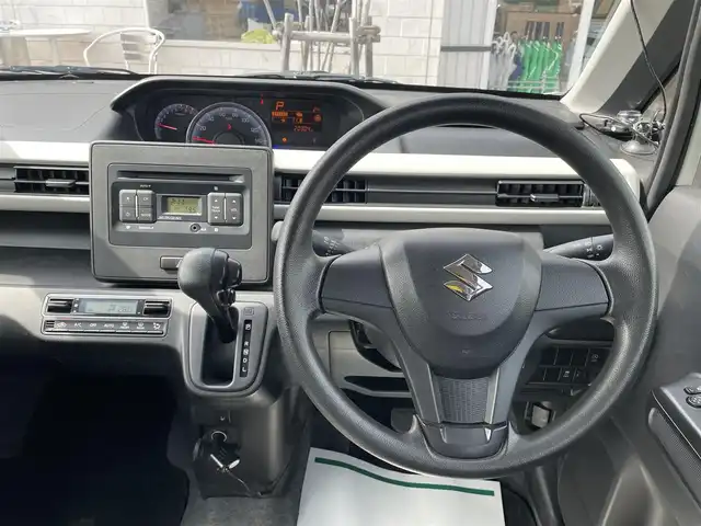 スズキ ワゴンＲ HYBRID FX 石川県 2018(平30)年 2.1万km ピュアホワイトP キーレス/純正オーディオ/電動ミラー/ベンチシート/純正ホイール/ABS/Wエアバッグ/保証書