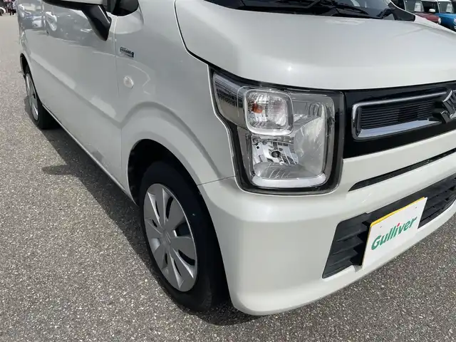 スズキ ワゴンＲ HYBRID FX 石川県 2018(平30)年 2.1万km ピュアホワイトP キーレス/純正オーディオ/電動ミラー/ベンチシート/純正ホイール/ABS/Wエアバッグ/保証書