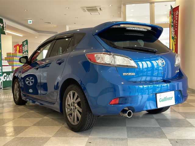マツダ アクセラ スポーツ 15S スポーツエディション 福井県 2013(平25)年 2.3万km 青 ETC/HIDヘッドライト/オートライト/カーオーディオ/プッシュスタート/スマートキー×2/純正AW/純正フロアマット/ステアリングスイッチ/横滑り防止装置/ABS/ウィンカーミラー/電動格納ミラー