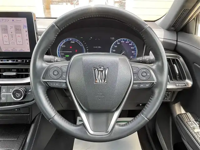 トヨタ クラウン ハイブリッド RS 宮崎県 2021(令3)年 4.5万km プレシャスホワイトパール 純正ナビ/Bluetooth/バックカメラ/全周囲カメラ/ETC/レーダークルーズコントロール/前後ドライブレコーダー/LEDヘッドライト/エアシート/シートヒーター/純正18インチアルミ/レーンディパーチャーアラート/プリクラッシュセーフティ/ブラインドスポットモニター/リヤクロストラフィックアラート