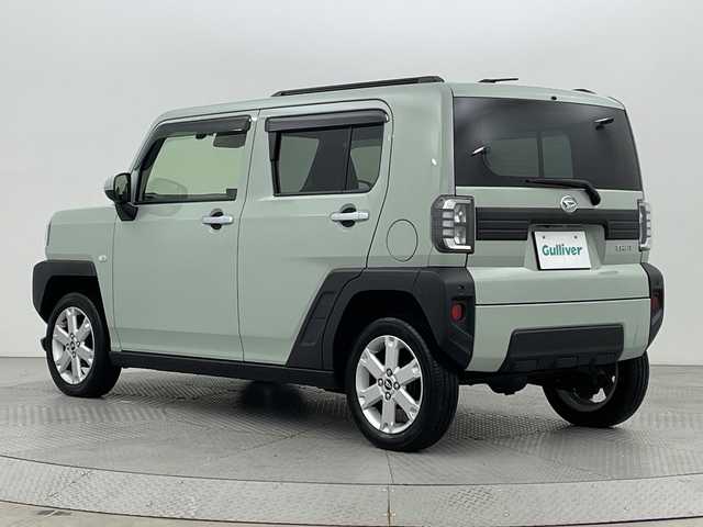 ダイハツ タフト G 新潟県 2023(令5)年 3.4万km セラミックグリーンM 衝突被害軽減システム/ワンオーナー/ＬＥＤヘッドライト/Ｂｌｕｅｔｏｏｔｈ/４ＷＤ/シートヒーター/オートライト/横滑り防止装置/レーンキープアシスト/コーナーセンサー前後/ガラスルーフ/HDMI/レザーステアリング