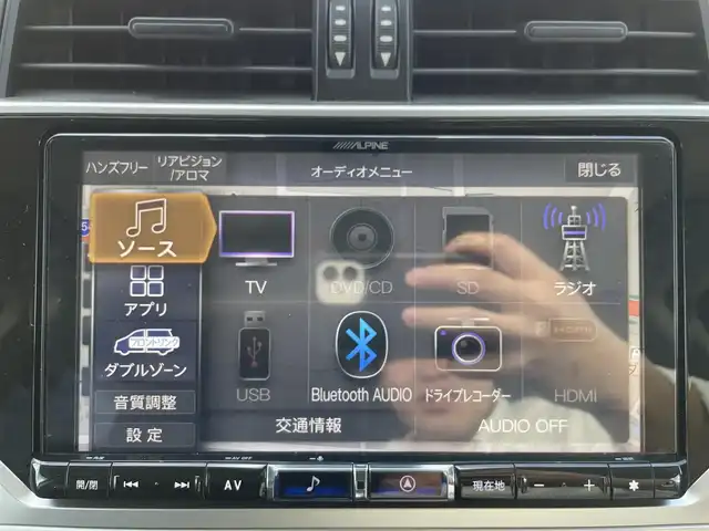 トヨタ ランドクルーザー プラド TX 群馬県 2022(令4)年 3.9万km アティチュードブラックマイカ 社外9インチナビ/(CD/DVD/SD/HDNI/BT/USB)/フルセグTV/バックカメラ/トヨタセーフティーセンス/プリクラッシュセーフティー/レーンディパーチャーアラート/レーダークルーズコントロール/オートマチックハイビーム/パーキングサポートブレーキ/クリアランスソナー/トラクションコントロール/ロードサインアシスト/ダウンヒルアシストコントロール/2ndstart/ETC/前後ドライブレコーダー/LEDヘッドライト/オートリトラミラー/ステアリングリモコン/革巻きステアリング/保証書/取扱説明書/スペアキー1