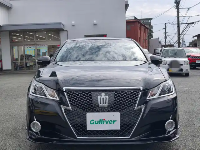 トヨタ クラウン アスリート G 熊本県 2013(平25)年 12.7万km プレシャスブラックパール 社外エアロ/柿本改マフラー/純正HDDナビ/【フルセグテレビ/Bluetooth/CD/DVD】/バックカメラ/プリクラッシュセーフティ/クリアランスソナー/レーダークルーズコントロール/オートマチックハイビーム/レザーシート/前席パワーシート/運転席メモリシート/D/Nシートヒーター/D/Nシートクーラー/ステアリングスイッチ/パドルシフト/前後ドライブレコーダー/純正18インチAW/積み込みWORKアルミホイール4本/サマータイヤ3分山/(235-35-20・275-30-20)/プッシュスタート/スマートキー